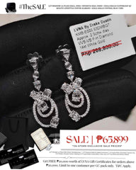 #LVNA2024 | Baguette Deco Dangling Diamond Earrings 14kt