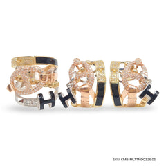 #TheSALE | Multi-Tone Black H Deco Statement Diamond Jewelry Set 14kt