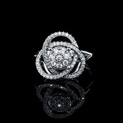 #LVNA2024 |  Floral Deco Diamond Ring 14kt