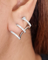 #LVNA2024 | Deco Claw Crawler Diamond Earrings 18kt