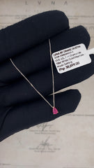 #LVNA2024 | Pear Ruby Gemstone Necklace 18kt