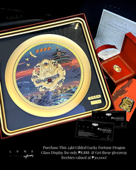 #LVNA2024 |  24kt Gilded Lucky Golden Fortune Arowana Glass Display w/ FREE LVNA 24kt Golden Boat + ₱20,000 worth of LVNA Gift Certificates