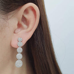 #TheSALE | Climber Bezel Dangling Diamond Earrings 14kt