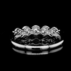 #LVNA2024 | 0.25ct Round Each Brilliant Half Eternity Diamond Ring 14kt
