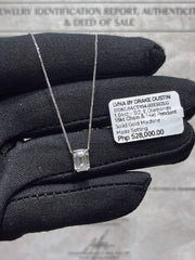 #LVNA2024 | 1.04ct E SI2 Emerald Solitaire Diamond Necklace 14kt IGI Certified