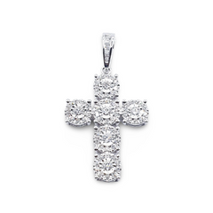 #TheSALE | Round Cross Diamond Necklace 14kt