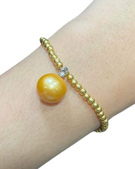#LVNA2024 | Golden South Sea HOPE Pearl Diamond Bracelet 18kt