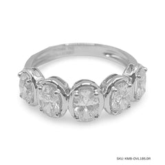 #TheSALE | Oval Diamond Half Eternity Ring 14kt