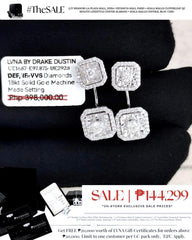 #LVNA2024 | Cushion Emerald Diamond Earrings 18kt