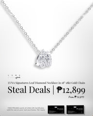 #LVNA2024 | Pear Baguette Teardrop Deco Diamond Necklace 14kt