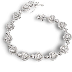#TheSALE |  Classic Heart Eternity Diamond Bracelet 14kt