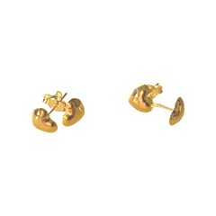 GLD | 18K Classic Heart Stud Earrings