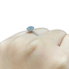 1.22ct G VS1 Round Brilliant Diamond Engagement Ring 14kt IGI Certified