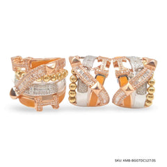 #TheSALE | Multi-Tone H Deco Statement Diamond Jewelry Set 14kt