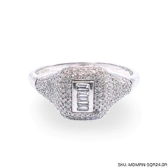 #TheSALE | Unisex Round Baguette Diamond Ring 14kt