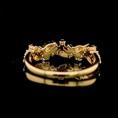 #LVNA2024 |  Golden Cluster Shape Diamond Ring 14kt