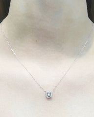 CLEARANCE BEST | LVNA Fine Diamond Necklace 16-18” 18kt White Gold Chain