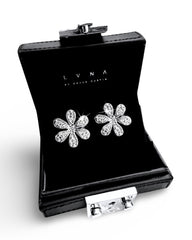 #LVNA2024 | Deco Floral Paved Diamond Earrings 14kt