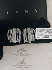 #LVNA2024 | Statement Baguette Layered Creolle Diamond Earrings 14kt