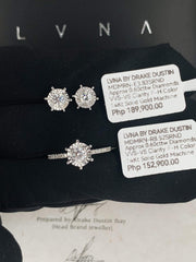 #BuyNow | Dainty Round Diamond Jewelry Set 14kt