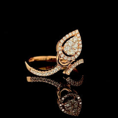 #LVNA2024 | Rose Pear Halo Diamond Ring 18kt
