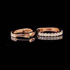 #LVNA2024 | Round Half Eternity Diamond Earrings 18kt