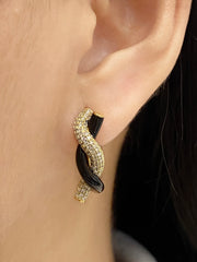 #LVNA2024 | Crossover Knot Hoop Diamond Earrings 18kt