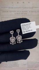#LVNA2024 | Heart Deco Dangling Diamond Earrings 14kt