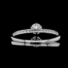 CLR | 0.83cts F VVS2 Round Brilliant Diamond Engagement Ring 14kt