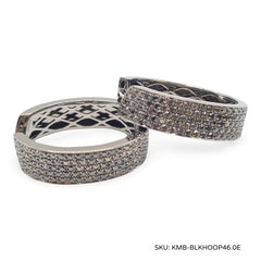 #TheSALE | Black Diamond Hoop Earrings 14kt