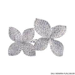 #TheSALE | Big Flower Leaf Diamond Ring 14kt