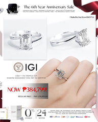 #LoveIVANA | 2.64ct I VS2 Emerald Cut Diamond Engagement Ring 18kt IGI Certified#LoveIVANA
