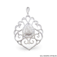 #TheSALE | Heart Pear Deco Diamond Necklace 14kt