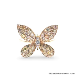 #TheSALE | Golden Butterfly Diamond Ring 14kt