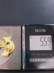 Large Anchor Fine Gold Pendant 18kt