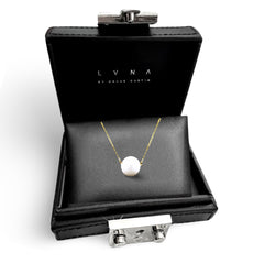 HOPE LVNA Signatures Dainty Hope Pearl Necklace in 16-18” 18kt