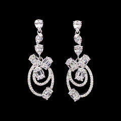 #LVNA2024 | Baguette Deco Dangling Diamond Earrings 14kt