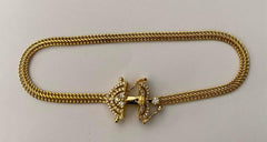 #LVNA2024 | Hearts Lock Unisex Solid Gold Diamond Bracelet 18kt