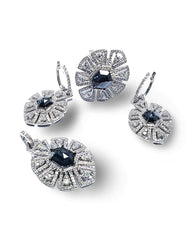 #TheSALE | Black Cluster Deco Diamond Jewelry Set 14kt