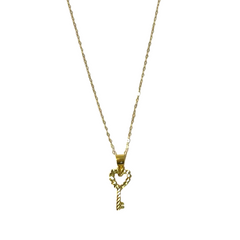 GLD | 18k Classic Key Necklace 18”