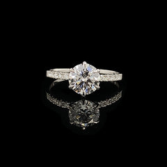 1.22ct G VS1 Round Brilliant Diamond Engagement Ring 14kt IGI Certified