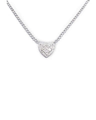 #TheSALE | Classic Heart Paved Diamond Necklace 14kt