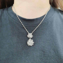 #TheSALE | Pear Baguette Diamond Necklace 14kt