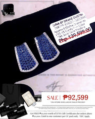 #LVNA2024 | Blue Sapphire Paved Diamond Earrings 18kt
