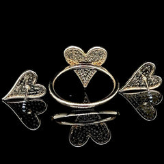 #LVNA2024 | Golden Heart Spade Paved Diamond Jewelry Set 14kt