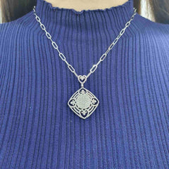 #TheSALE | Heart Square Deco Diamond Necklace 14kt