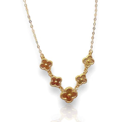GLD | 18K Golden Floral Clover Necklace