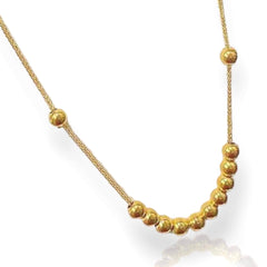 GLD | 18K Golden Money Balls Necklace