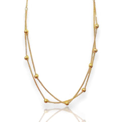 #GOLD2024 | 18K Golden Beaded Necklace