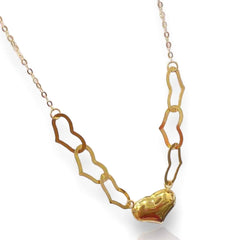 GLD | 18K Golden Heart Chain Link Necklace